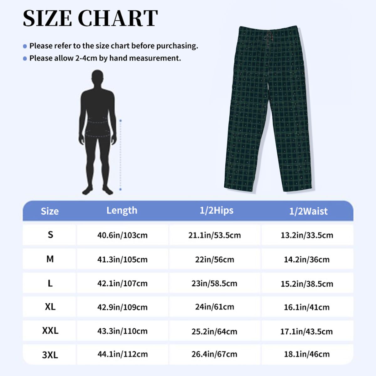 Midnight Shield plaid pajama pants, supplier mockup (digital)