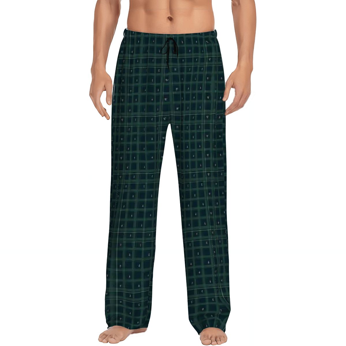 Midnight Shield plaid pajama pants, supplier mockup (digital)