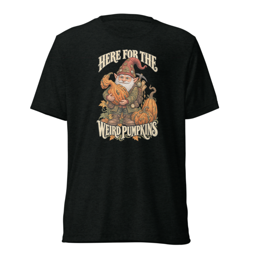 Digital supplier preview of the MasterGnome Weird Pumpkins adult garment.